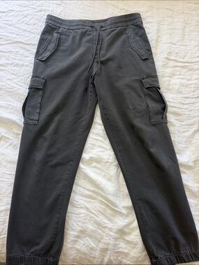 James Perse Men's Black Cargo Joggers